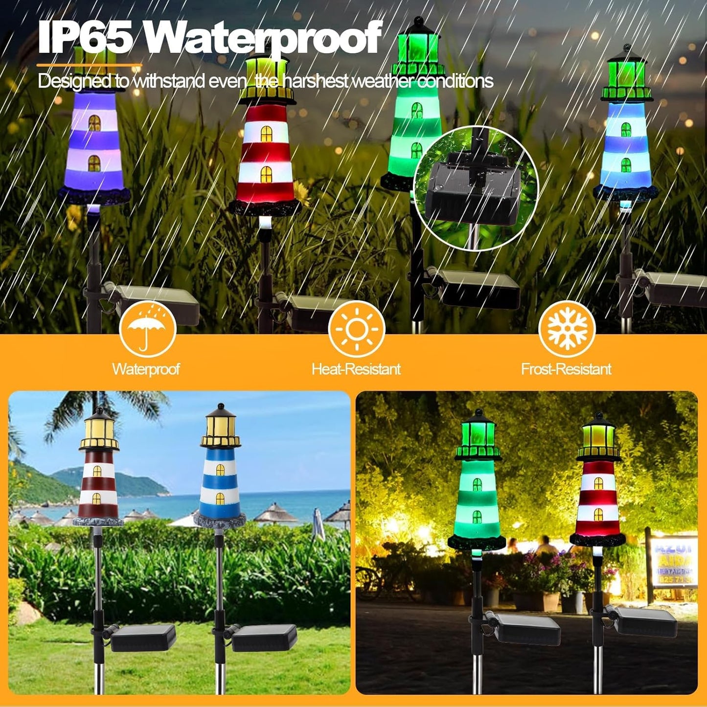 Solar Beacon LED Outdoor Decorative Light