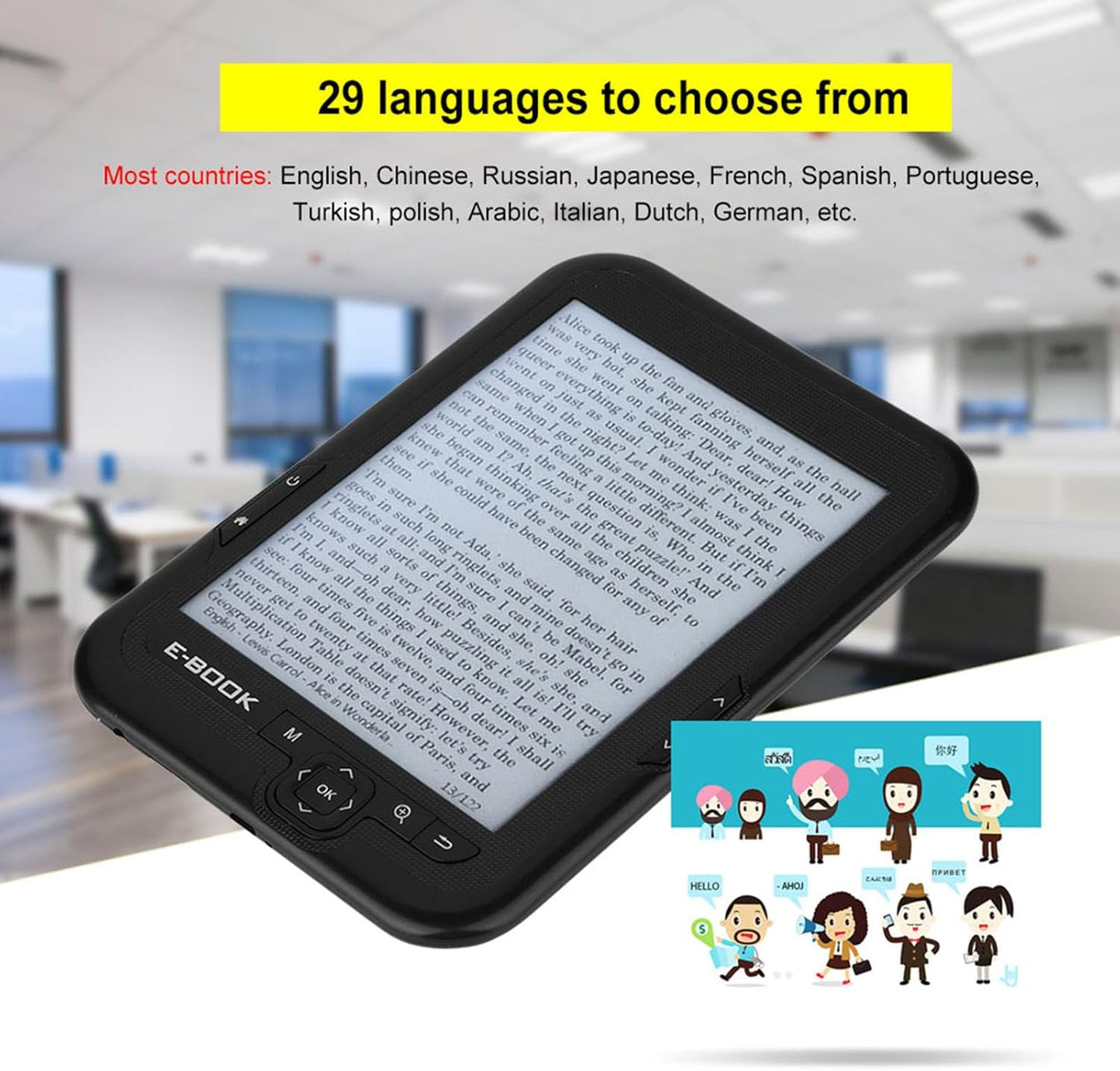 6-inch ink screen e-book reader