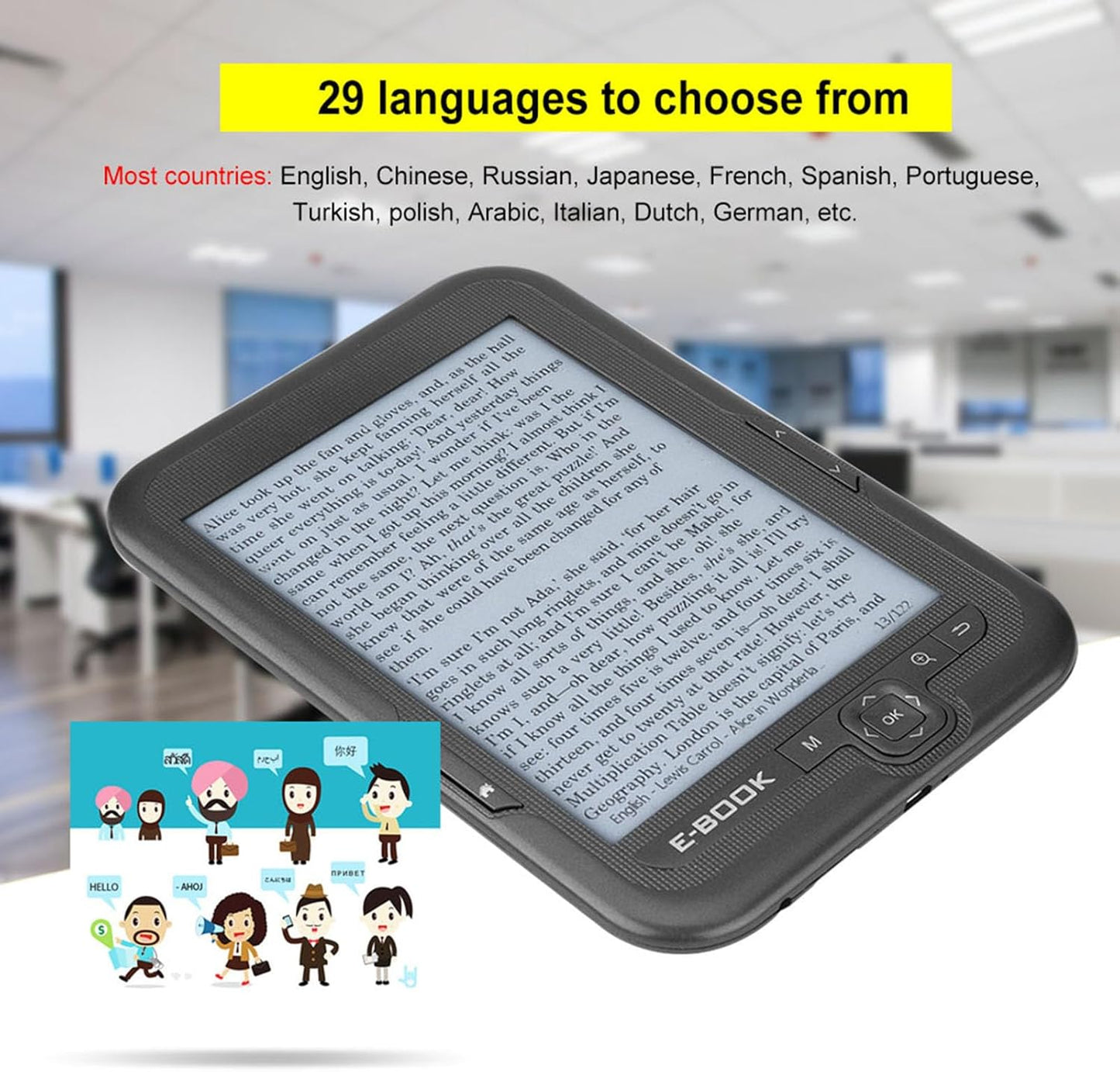 6-inch ink screen e-book reader