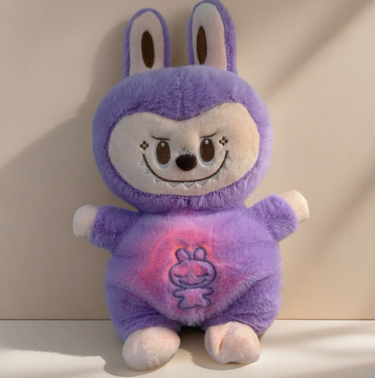 Breathing Labubu Plush Doll