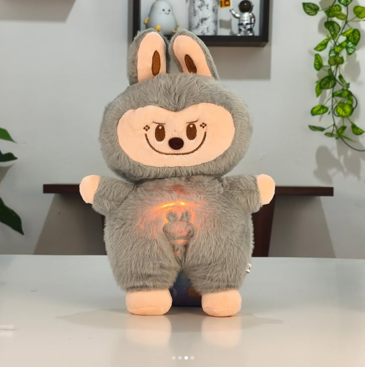 Breathing Labubu Plush Doll