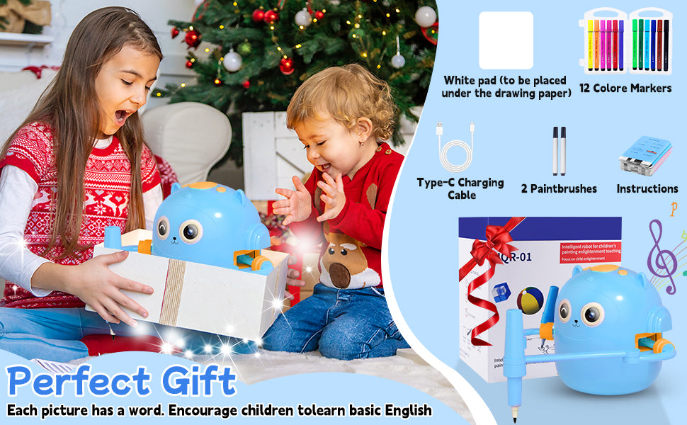 **Smart Children's Drawing Robot (with Pen and Card Insertion)**