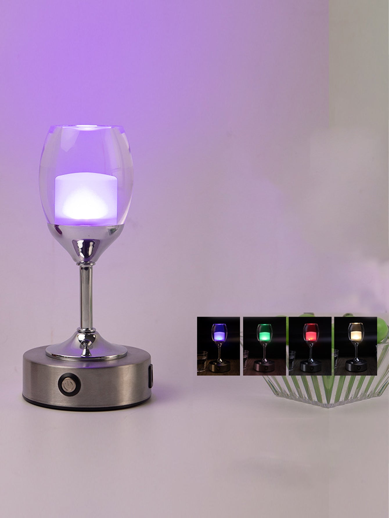 LED creative touch dimming bedside lamp