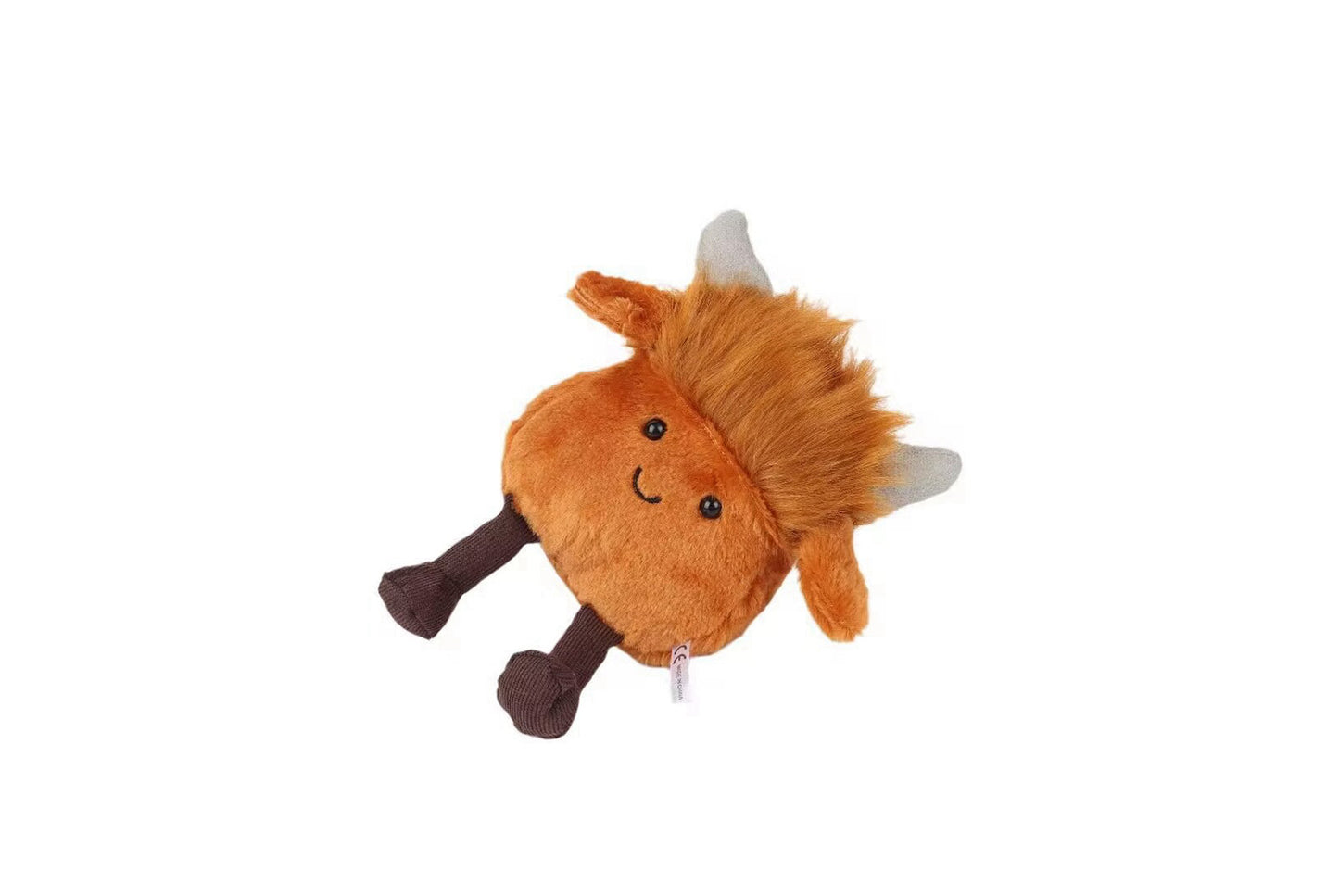 **Highland Cow Plush Doll (Playful Smiling Cow Pendant)**