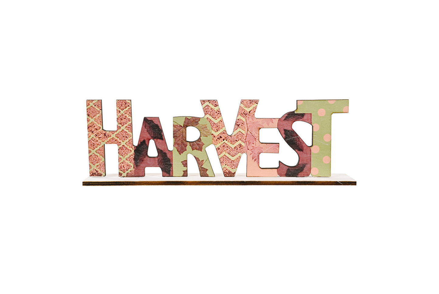 Thanksgiving Wooden Ornaments | Creative Alphabet Print Desktop Decoration