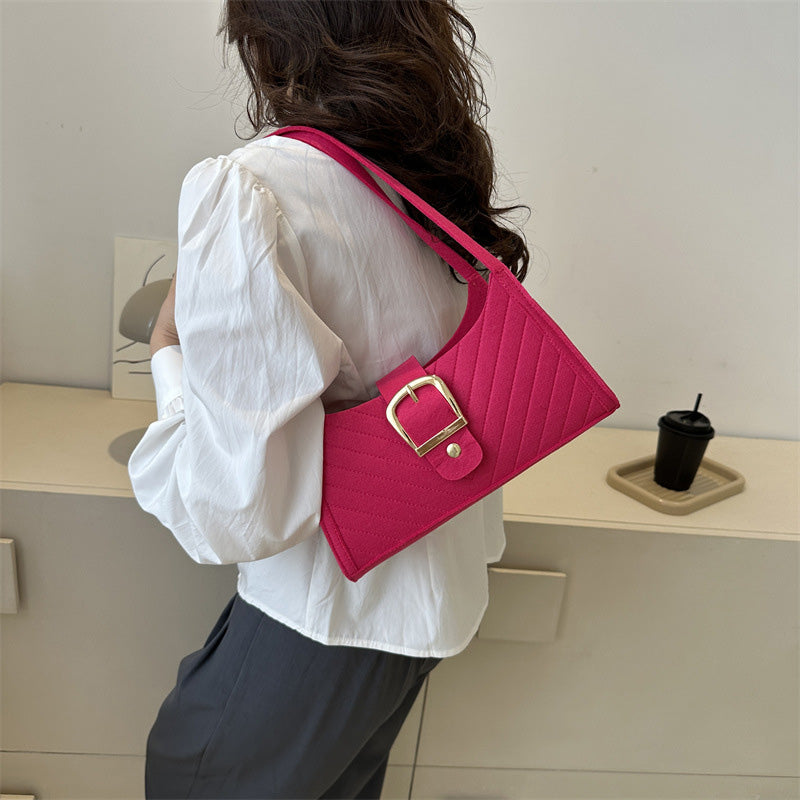 Striped handbag
