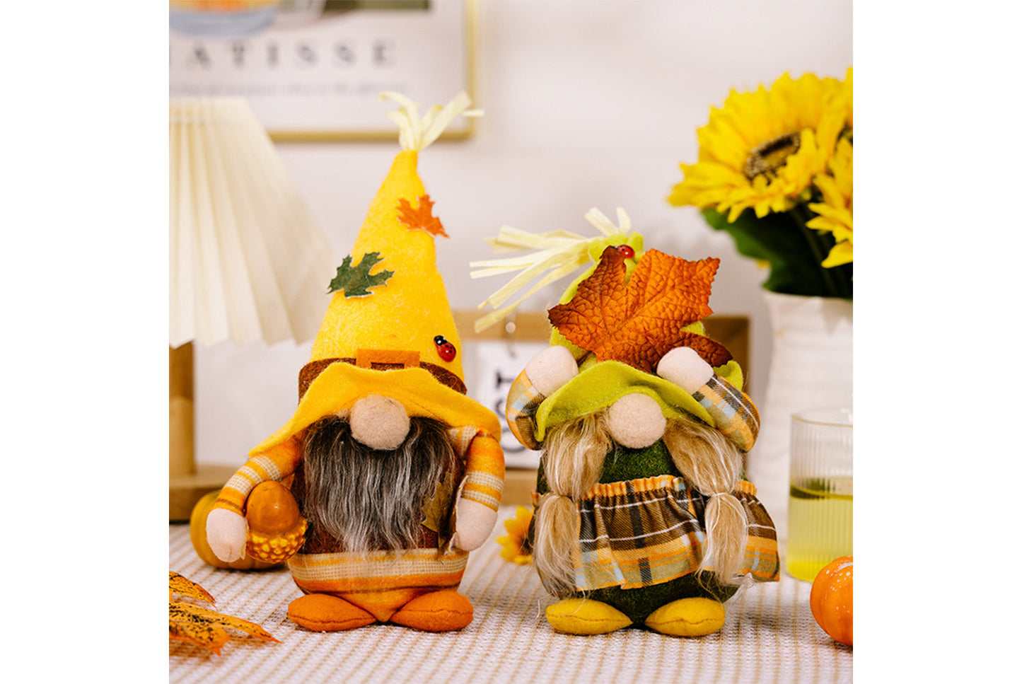Harvest Festival Gnome Ornament | Maple Leaf Rudolph Doll Ornament