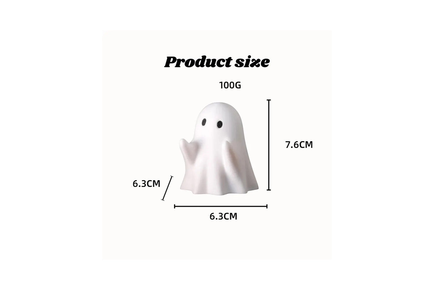 **Ghost Pen Holder Ornament | Resin Desktop Storage Creative Gift**
