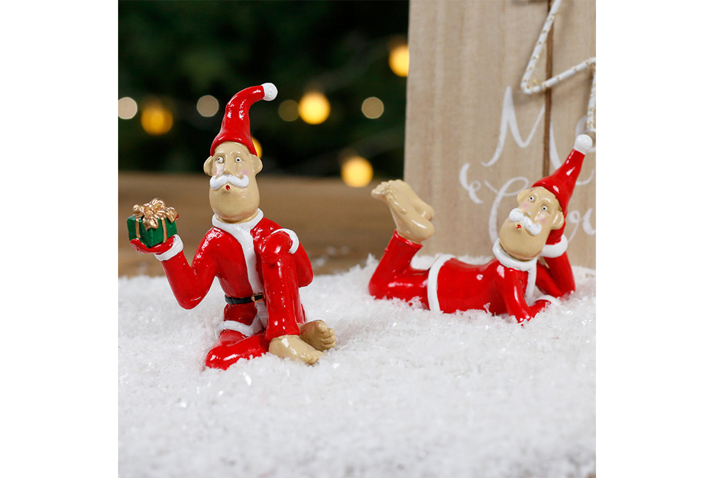 **Funny Santa Claus Resin Ornament (4 Styles Available)**