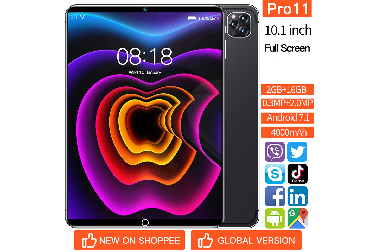 Smart Tablet Pro11 | 10.1-inch Large Screen