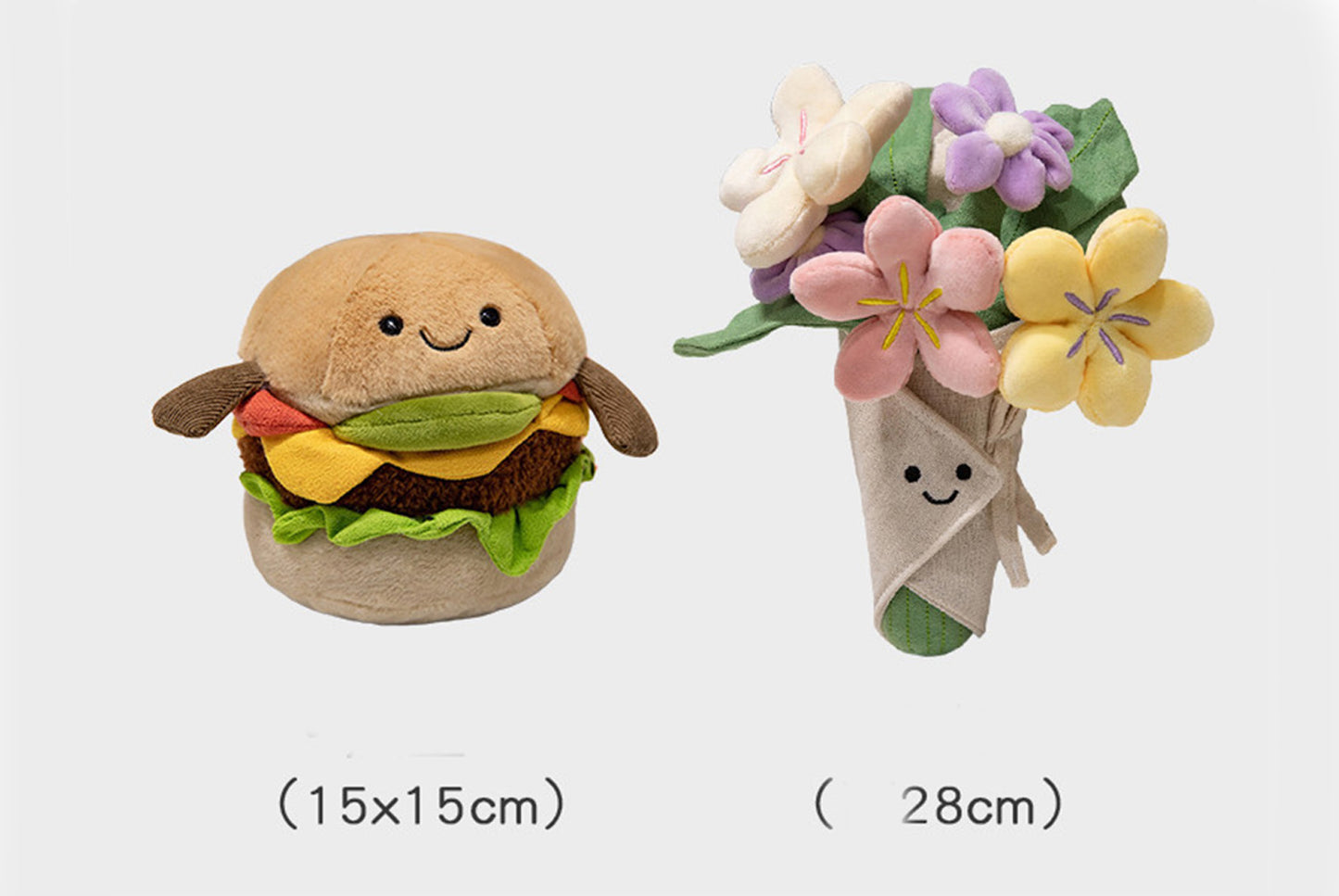 **Jellycat Creative Bouquet Hamburger Plush Toy**