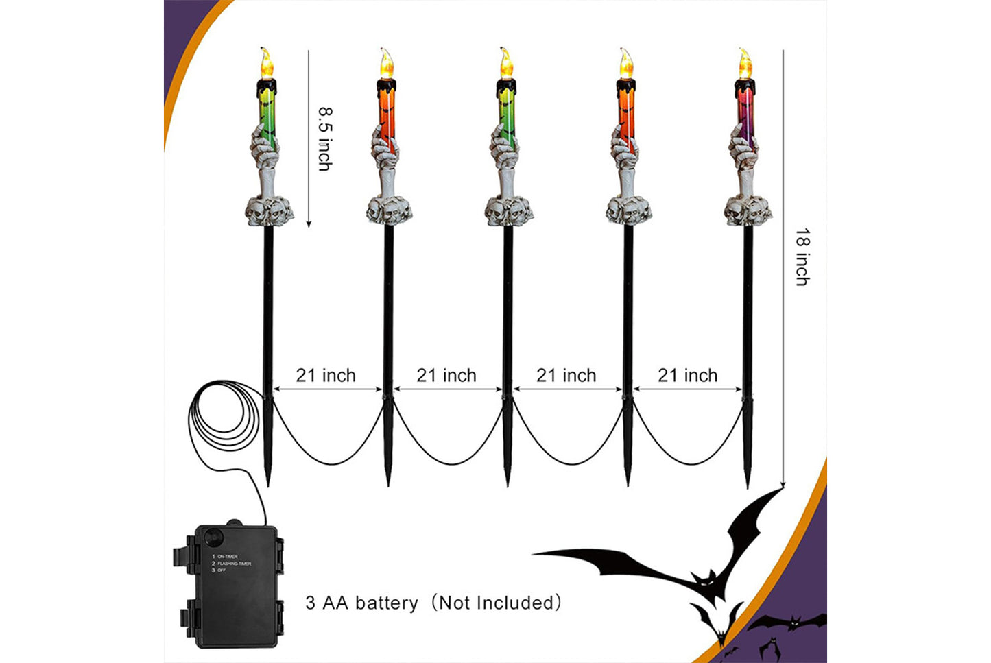 One-to-Five Garden Decorative Floor Lights