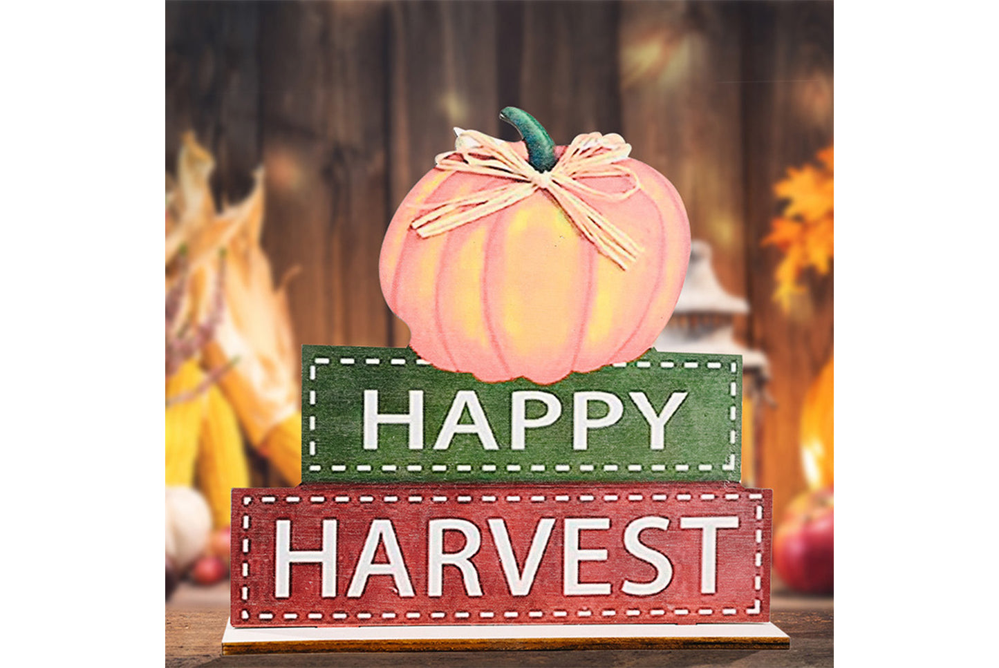Thanksgiving Wooden Ornaments | Creative Alphabet Print Desktop Decoration