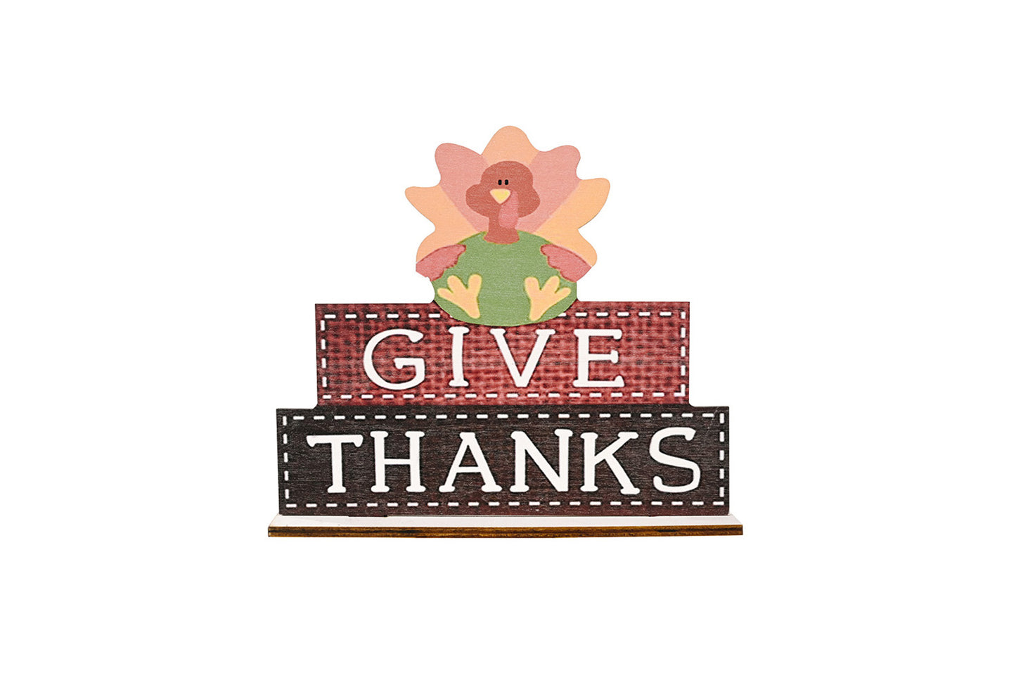 Thanksgiving Wooden Ornaments | Creative Alphabet Print Desktop Decoration