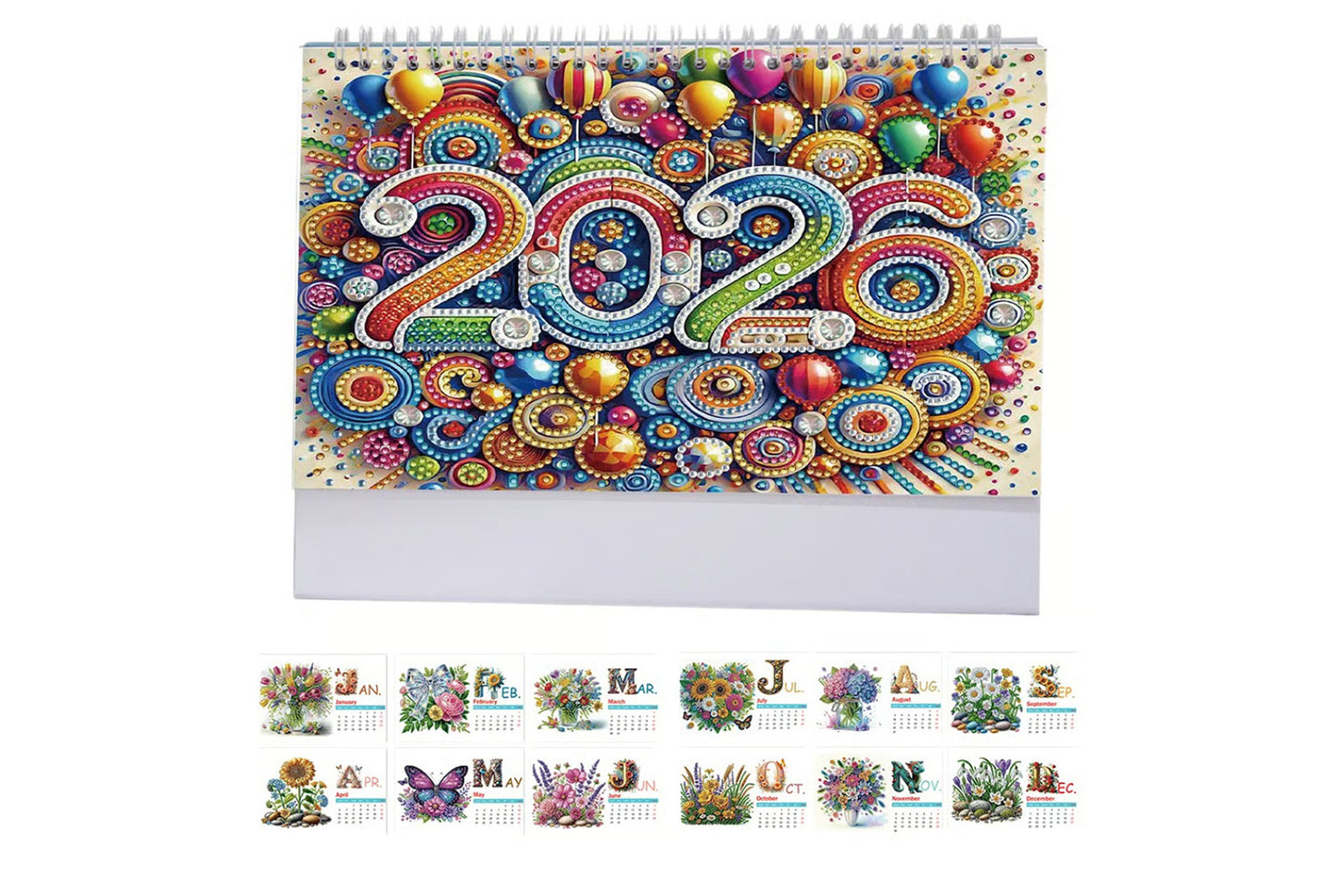 **2026 DIY Desktop Diamond Calendar**