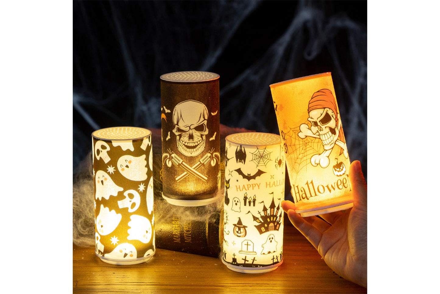 **Halloween Electronic Candle | Horror-Themed Decorative Ornaments**