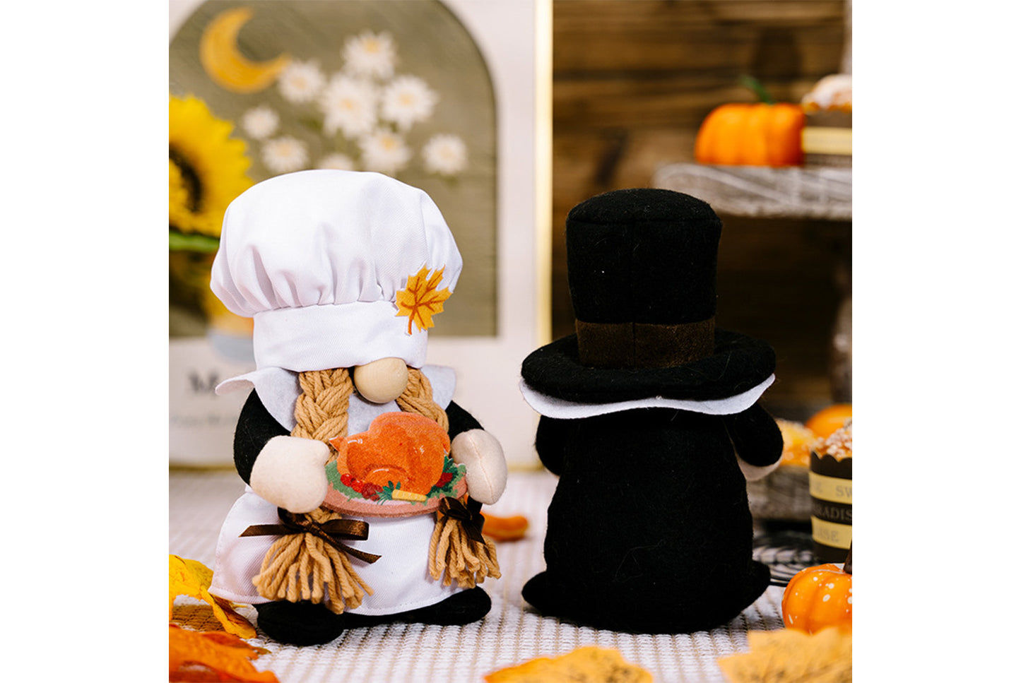 **Thanksgiving Chef Rudolph Doll | Pumpkin Gnome Doll**