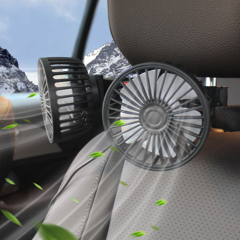 Car rear seat USB fan