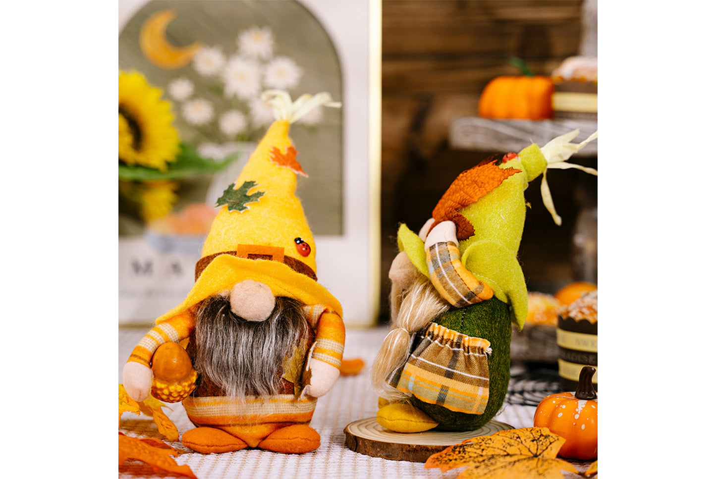 Harvest Festival Gnome Ornament | Maple Leaf Rudolph Doll Ornament