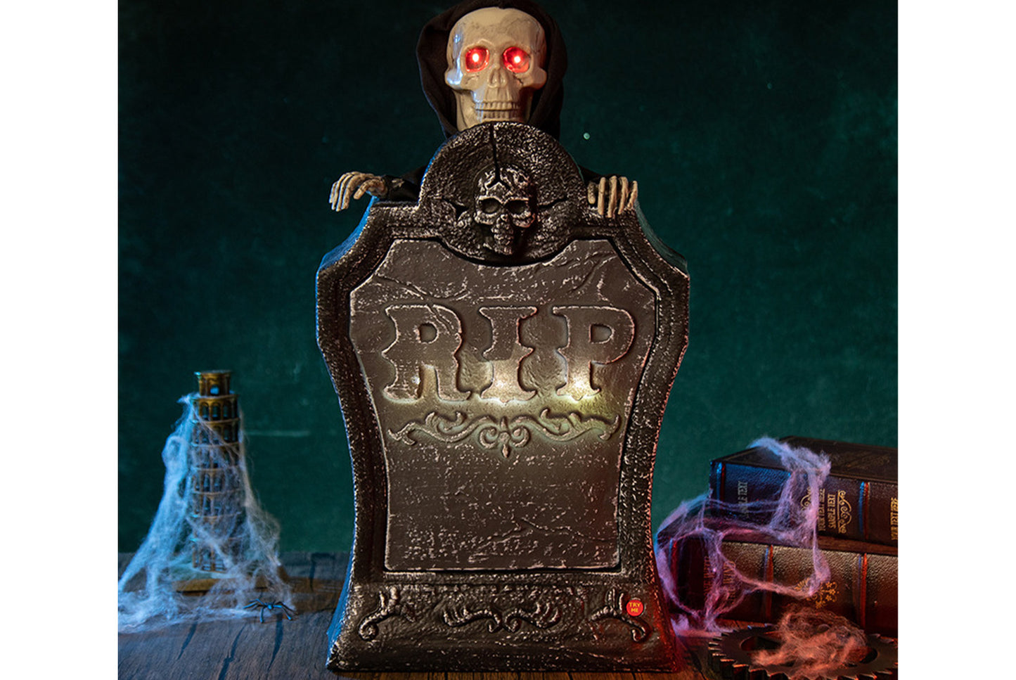 Halloween Lifting Light-Up Tombstone | Horror-Themed Decorative Ornament