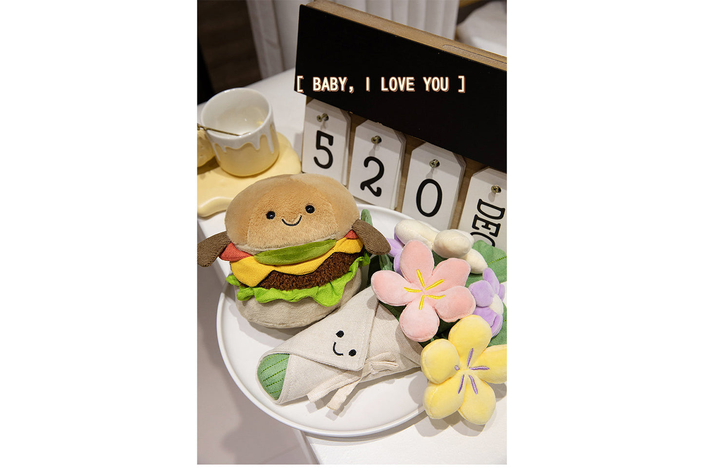 **Jellycat Creative Bouquet Hamburger Plush Toy**