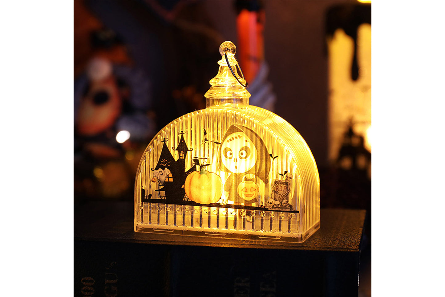 **Halloween Glowing Pumpkin Lantern | Creative Night Light Ornament**
