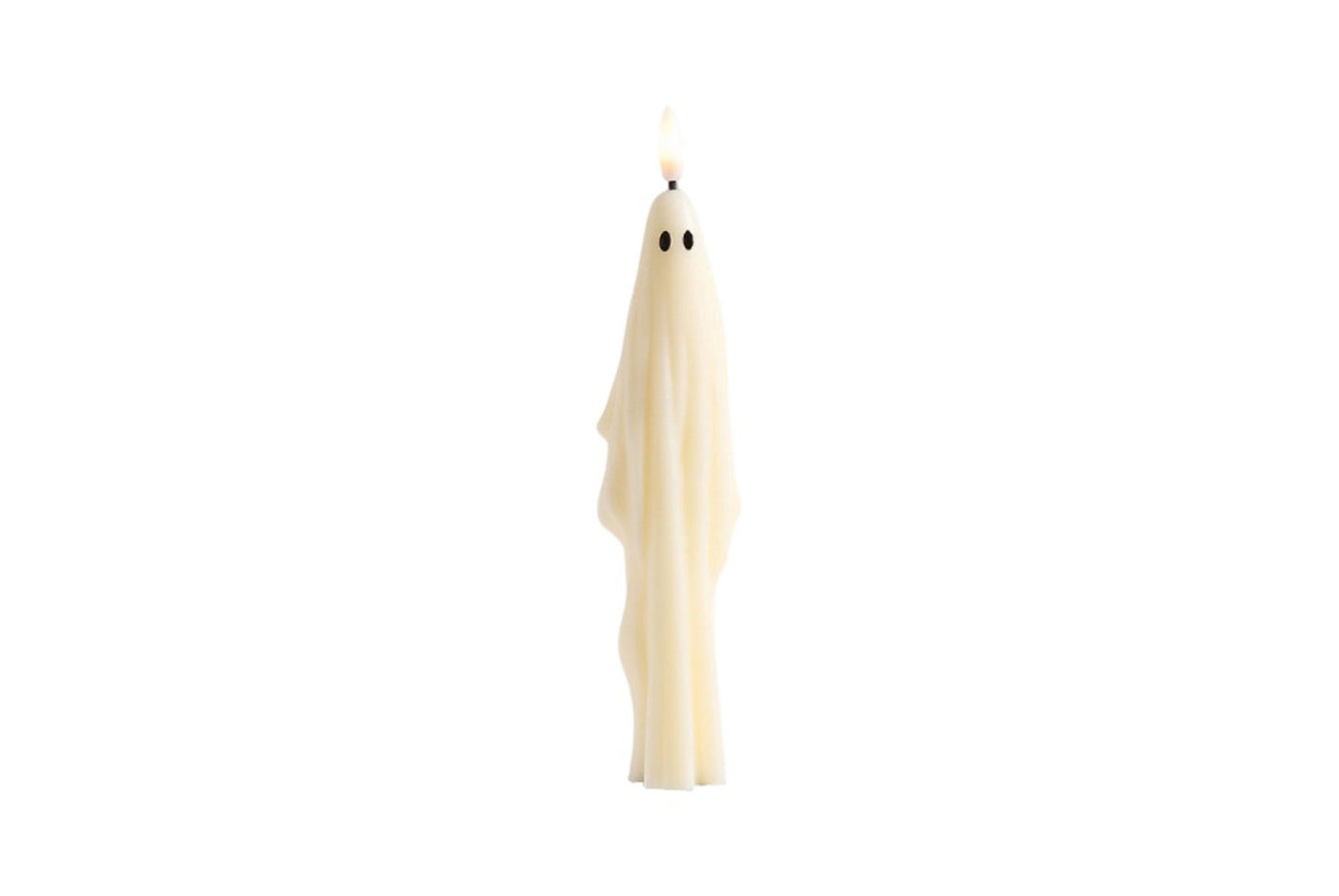 **Flameless Ghost Taper Candle | Halloween Ghost Ornament**