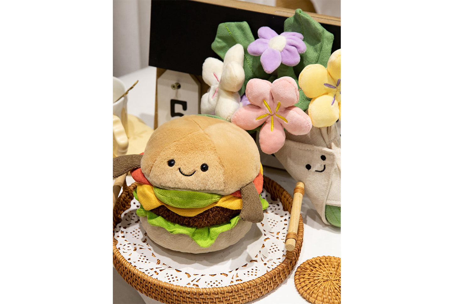 **Jellycat Creative Bouquet Hamburger Plush Toy**