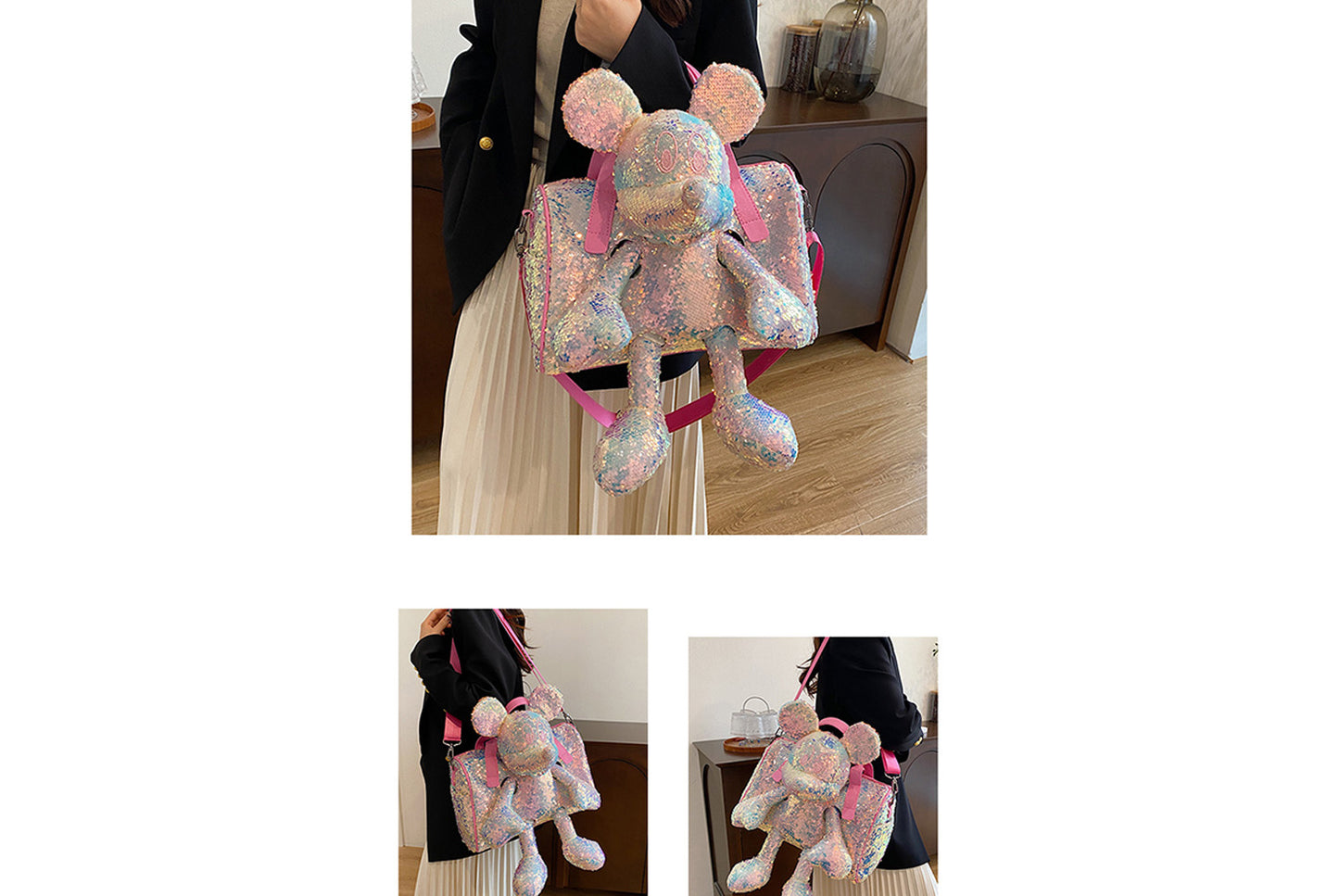 **Mickey Mouse Shoulder Bag with Doll**