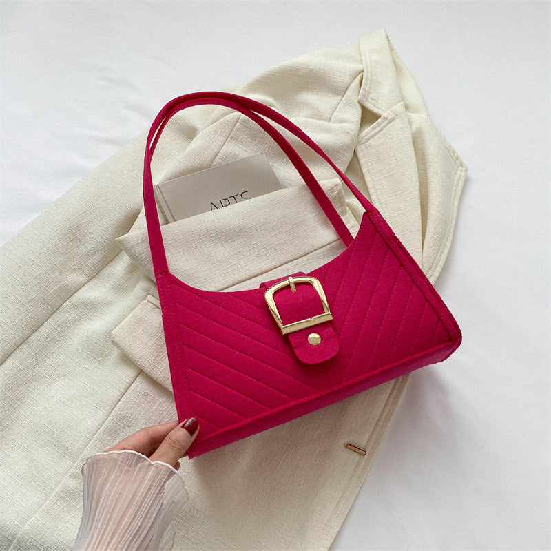 Striped handbag