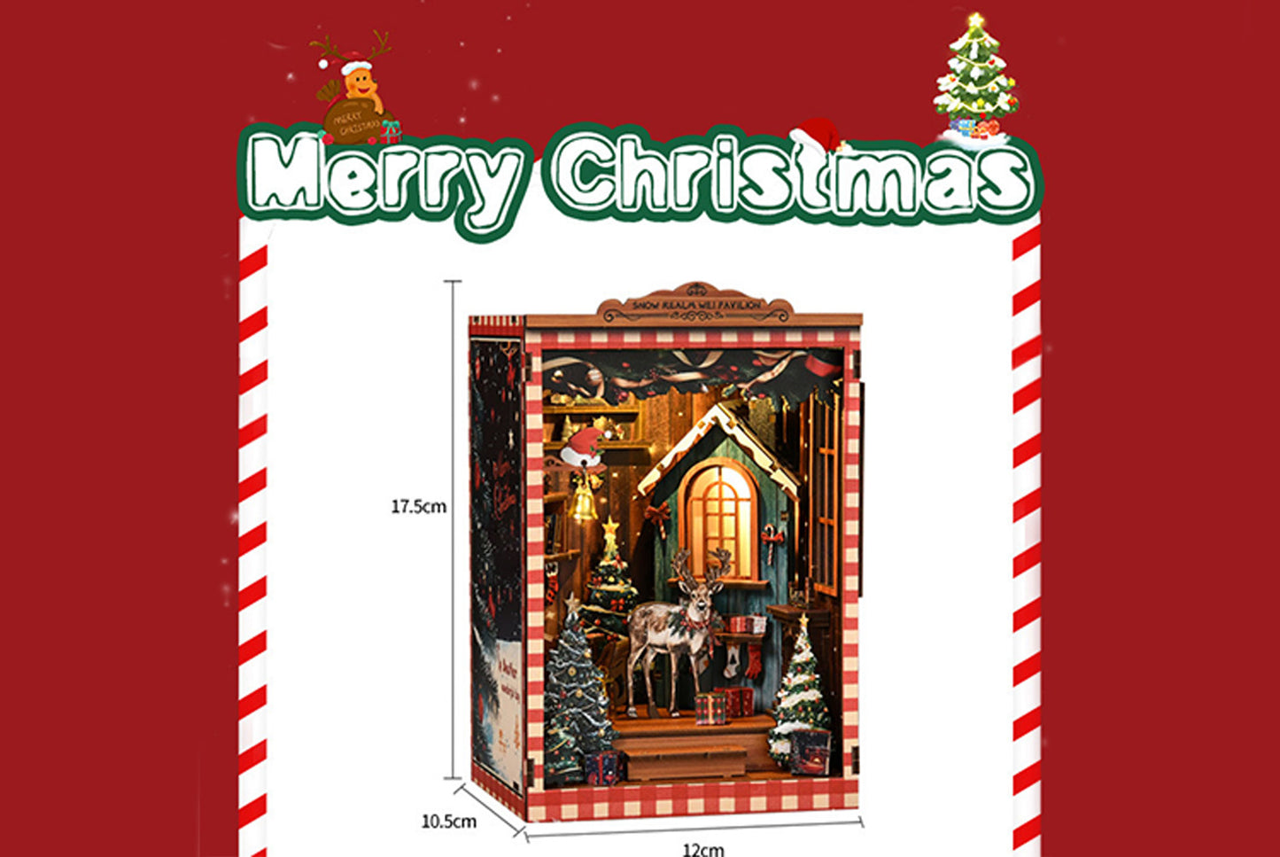 Snow Mirror Micro-cabinet DIY Bookstand Model