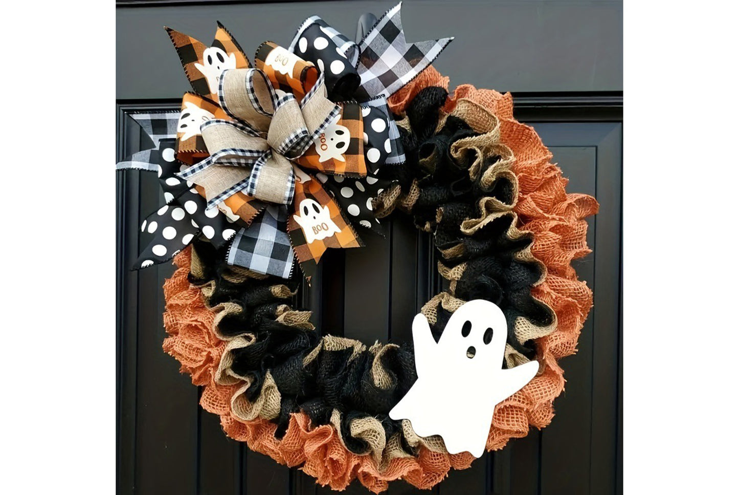 **Halloween Ghost Linen Garland | Ghost Festival Door Decoration**