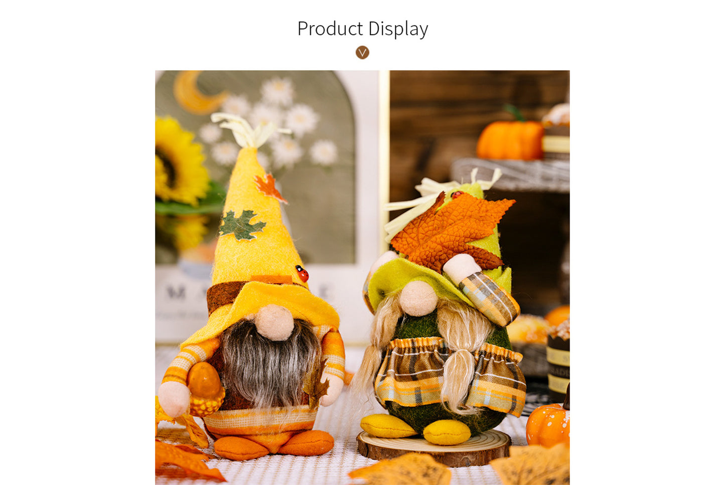 Harvest Festival Gnome Ornament | Maple Leaf Rudolph Doll Ornament