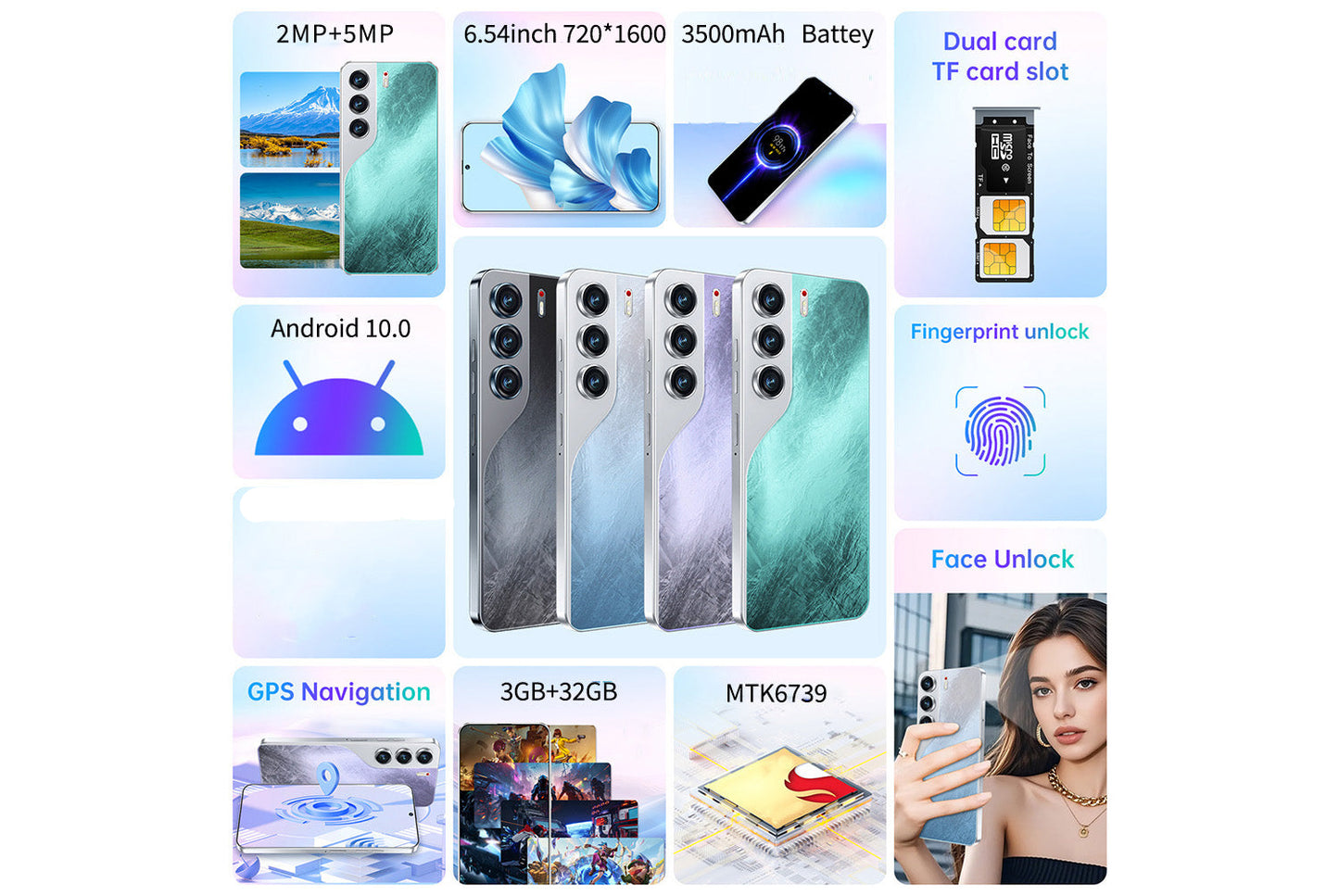 Camom40 Pro Smartphone | 3+32GB