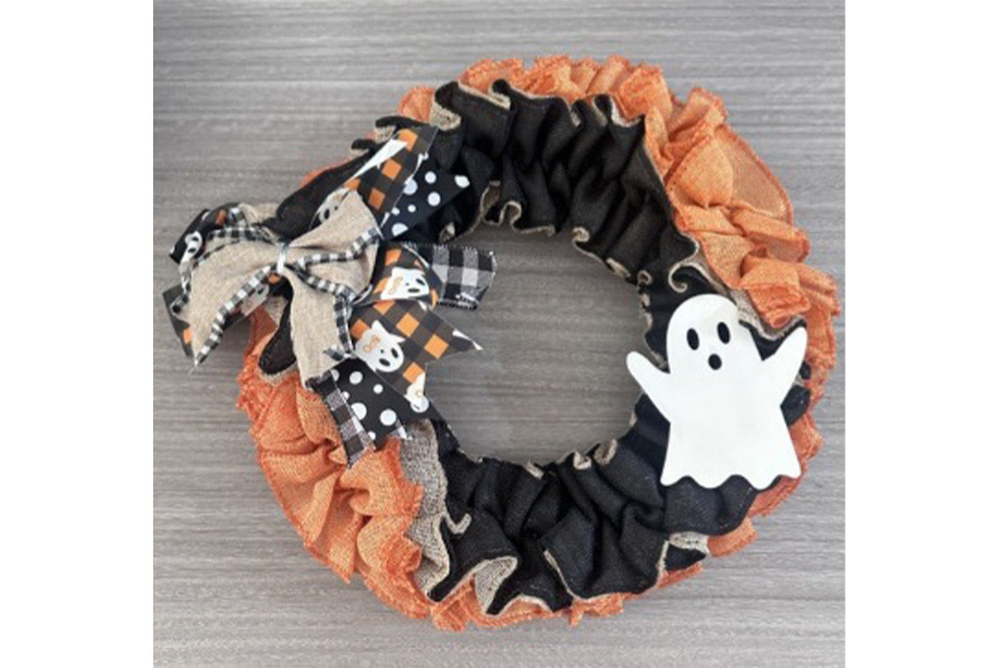 **Halloween Ghost Linen Garland | Ghost Festival Door Decoration**