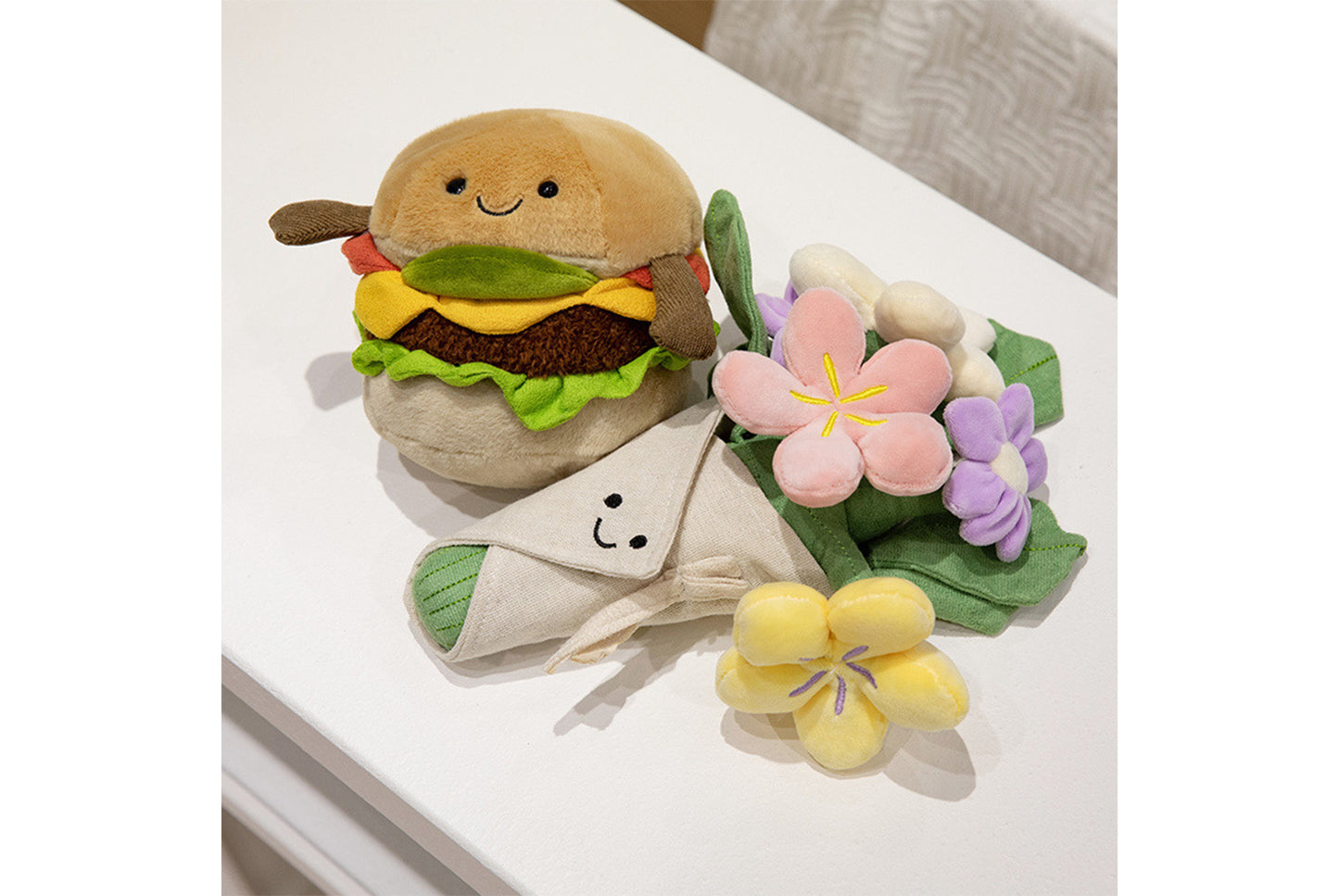 **Jellycat Creative Bouquet Hamburger Plush Toy**