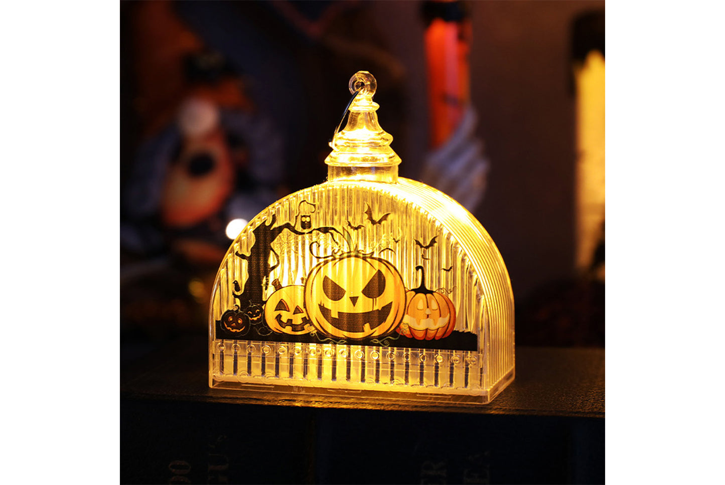 **Halloween Glowing Pumpkin Lantern | Creative Night Light Ornament**