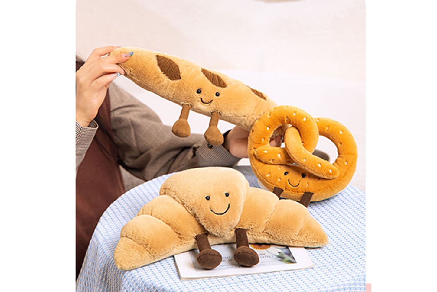 **Jelly Bread Series Plush Toy (Realistic Bread Doll Gift)**