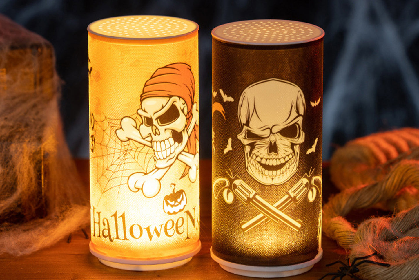 **Halloween Electronic Candle | Horror-Themed Decorative Ornaments**
