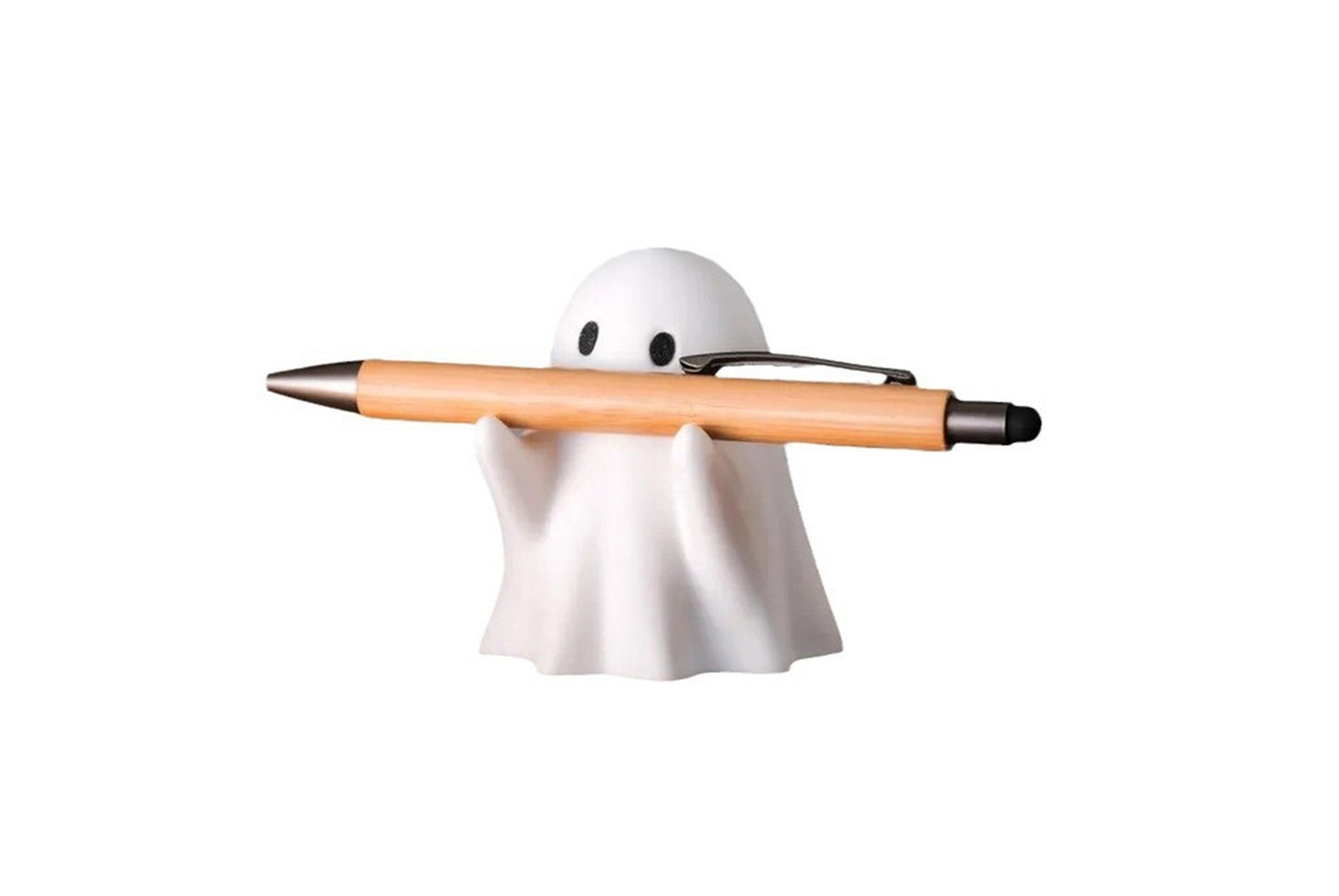 **Ghost Pen Holder Ornament | Resin Desktop Storage Creative Gift**