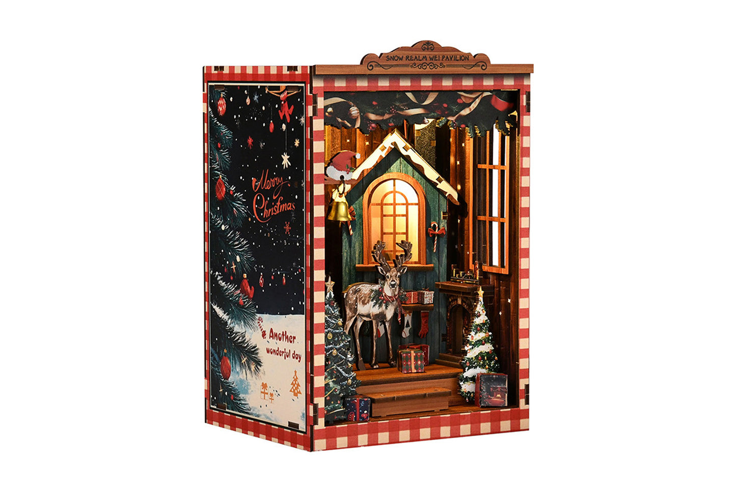 Snow Mirror Micro-cabinet DIY Bookstand Model