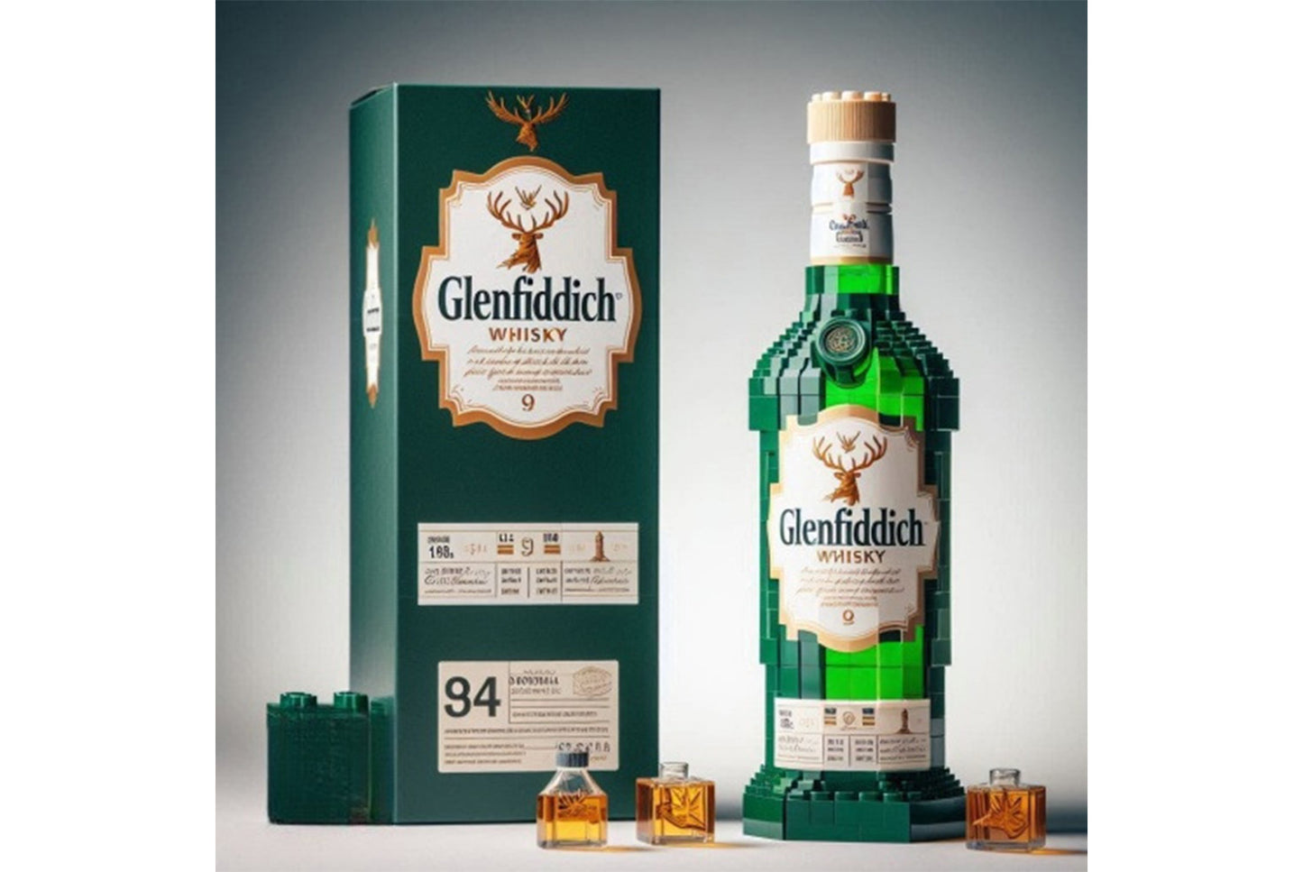 **Whiskey Bottle Building Blocks**