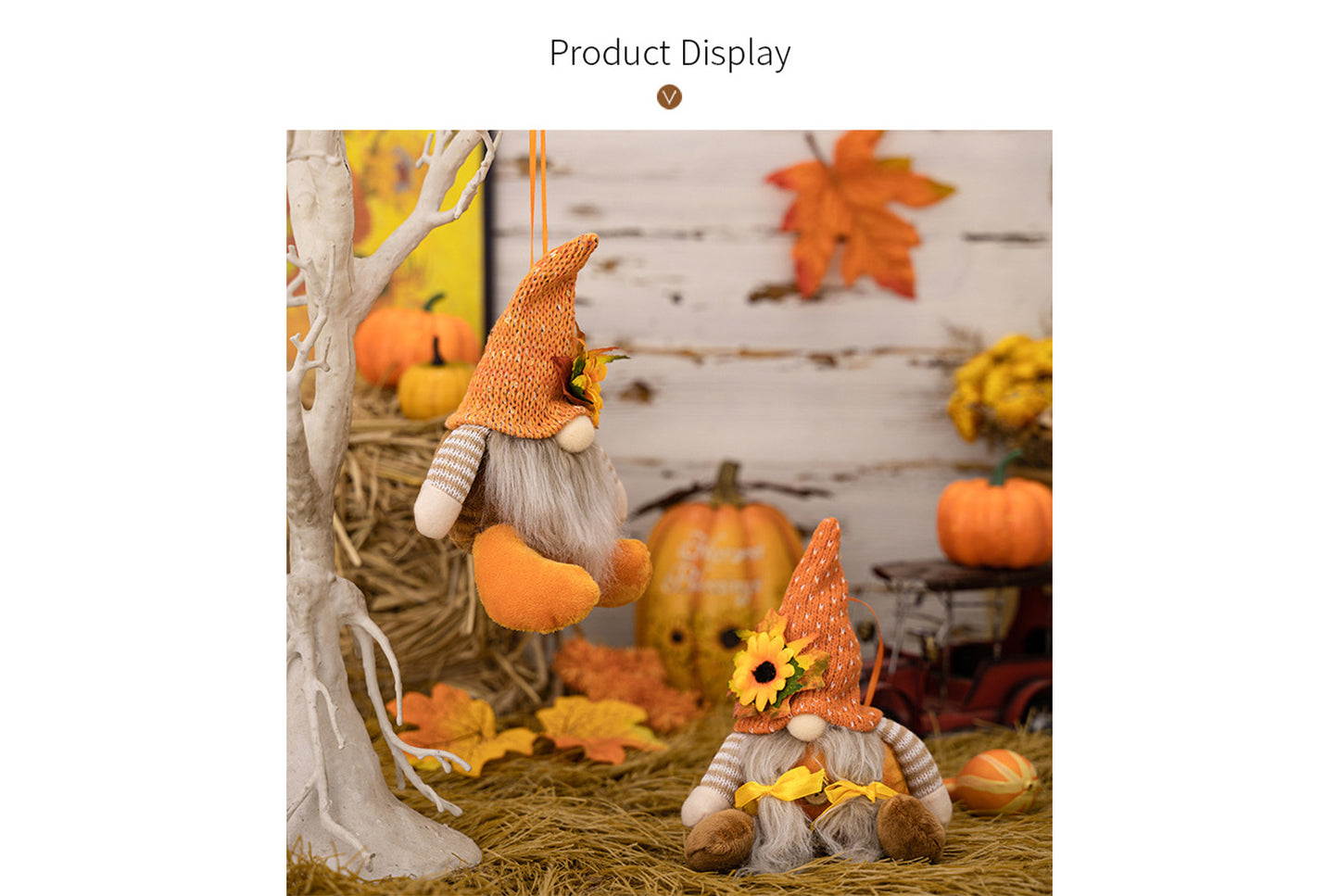 Thanksgiving Gnome Doll Pendant