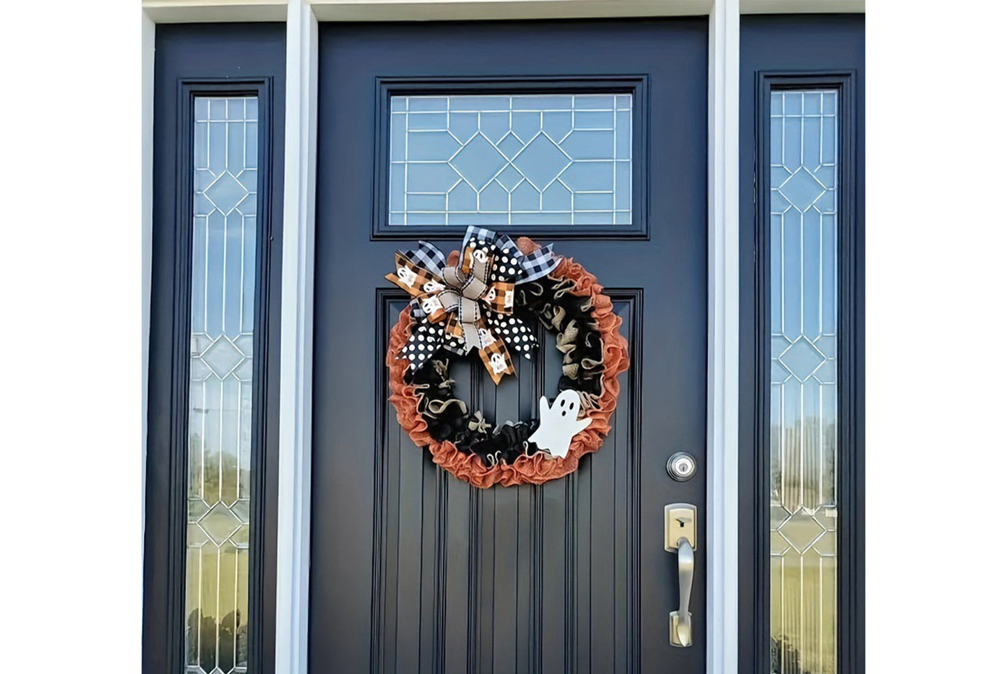 **Halloween Ghost Linen Garland | Ghost Festival Door Decoration**