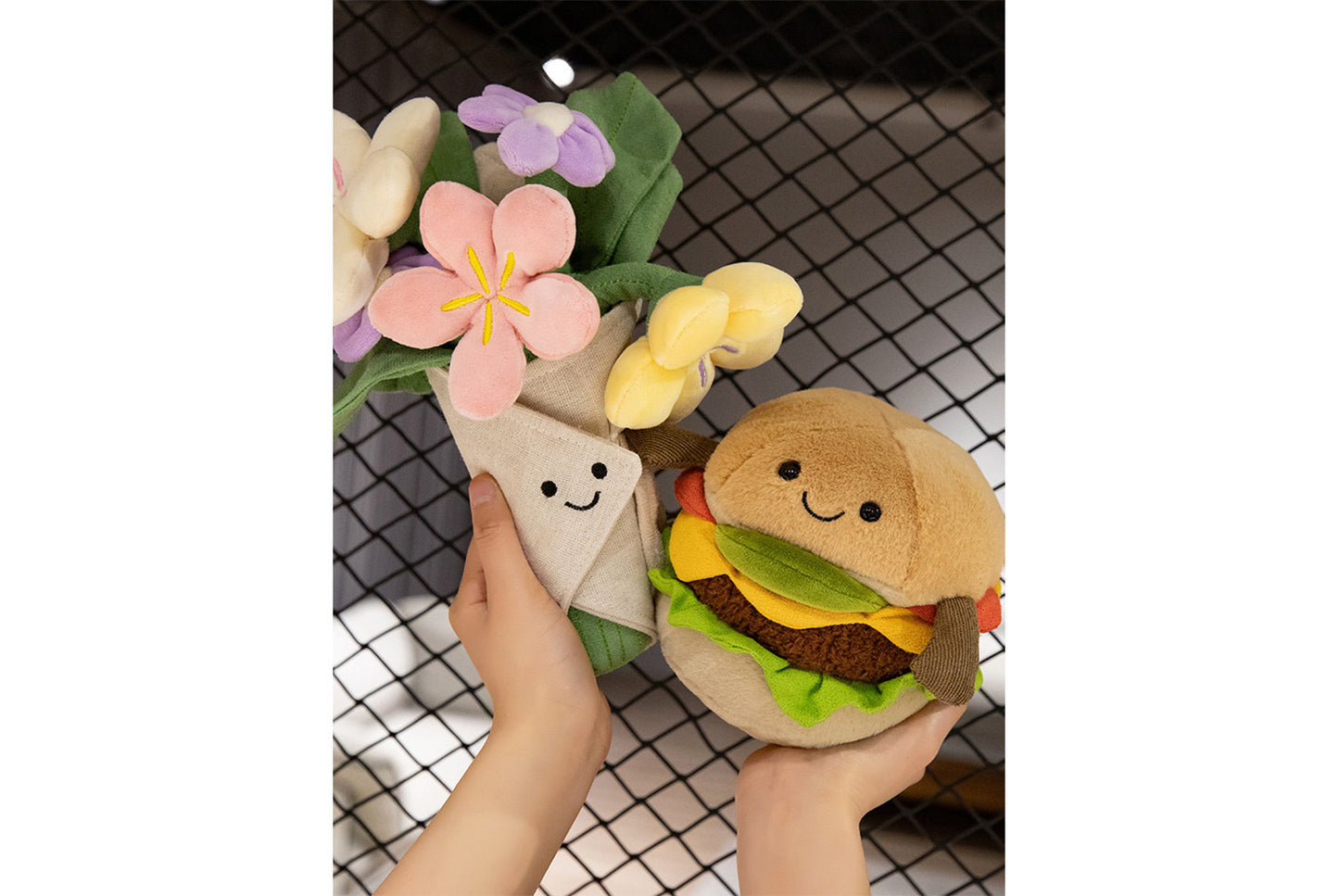 **Jellycat Creative Bouquet Hamburger Plush Toy**