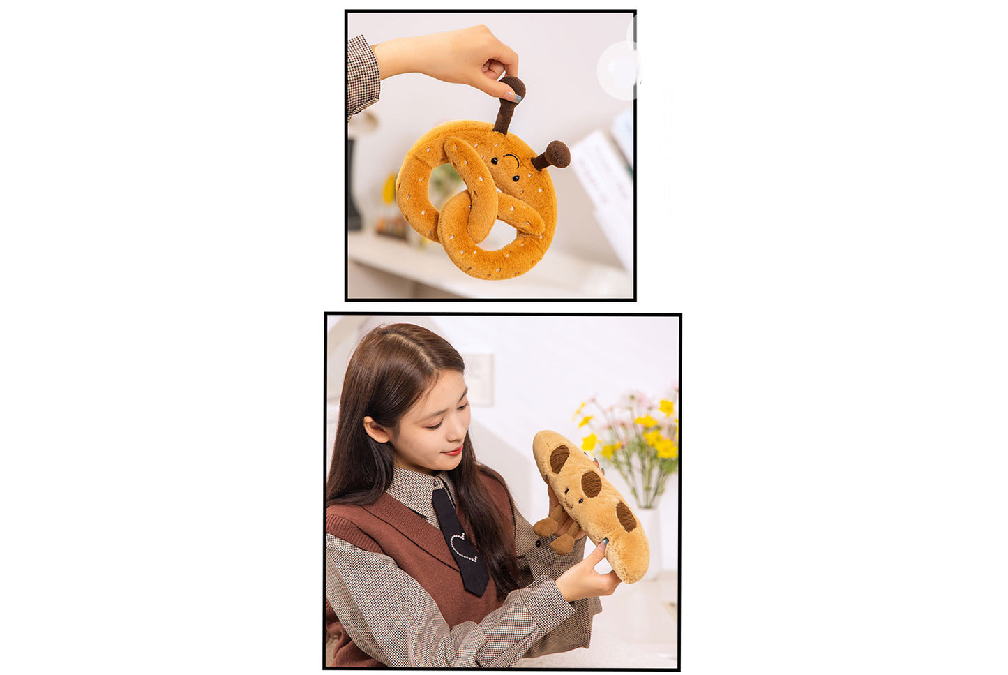 **Jelly Bread Series Plush Toy (Realistic Bread Doll Gift)**