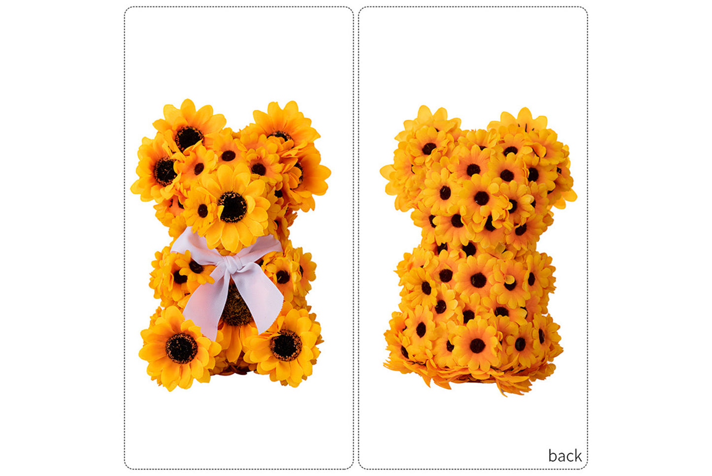 Sunflower Bear Plush | Sunflower Gnome Decorative Figurine