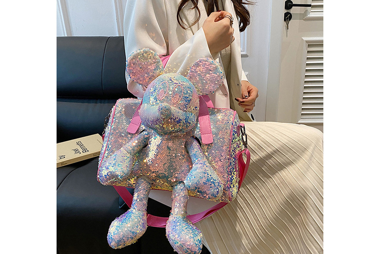 **Mickey Mouse Shoulder Bag with Doll**