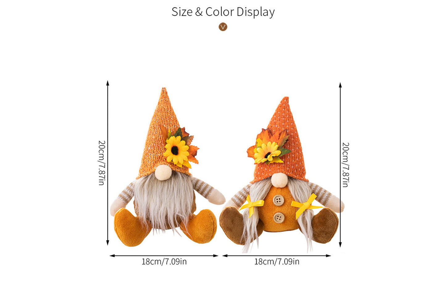 Thanksgiving Gnome Doll Pendant
