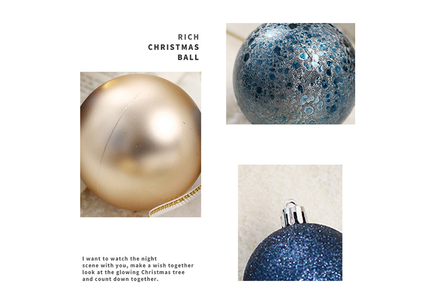 **12 Exquisitely Painted Christmas Ball Gift Box Ornaments**